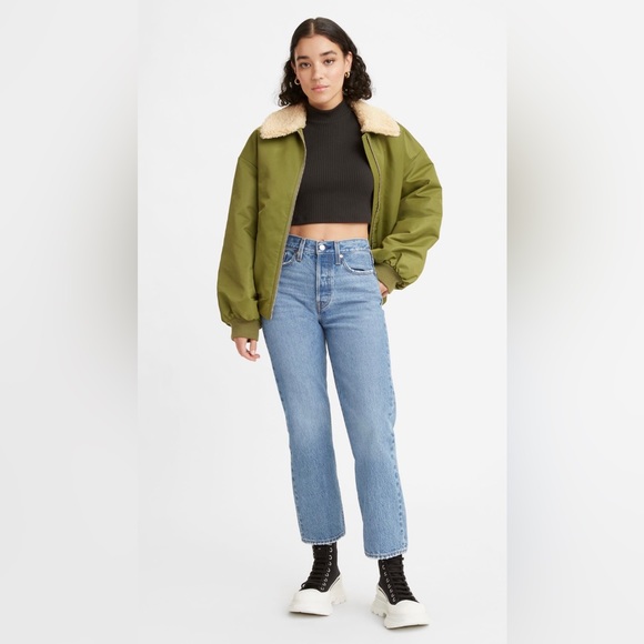 BRAND NEW NWOT: Levi’s Women’s Blue Straight Wedgie Jeans Size 29 - Picture 2 of 9